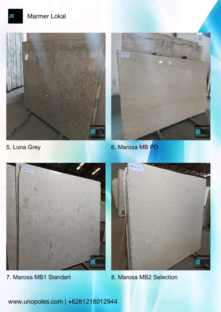 Marmer Lokal kode ML-5 sampai ML-8